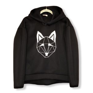 Geometric Fox Hoodie